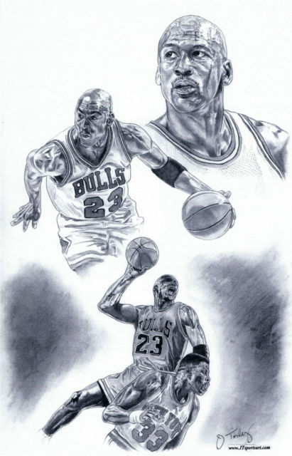 411x640 michael jordan chicago bulls sketch drawing art poster for sale - Michael Jordan Drawing