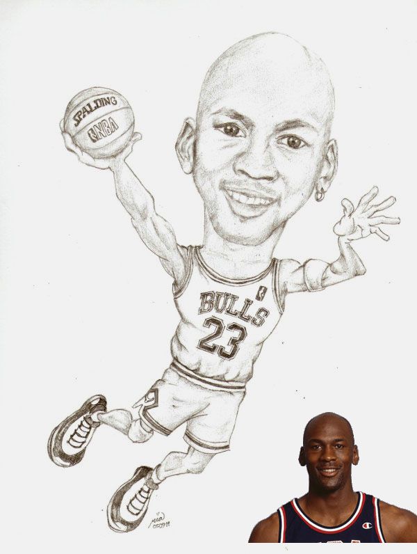 600x796 michael jordan steemit - Michael Jordan Drawing