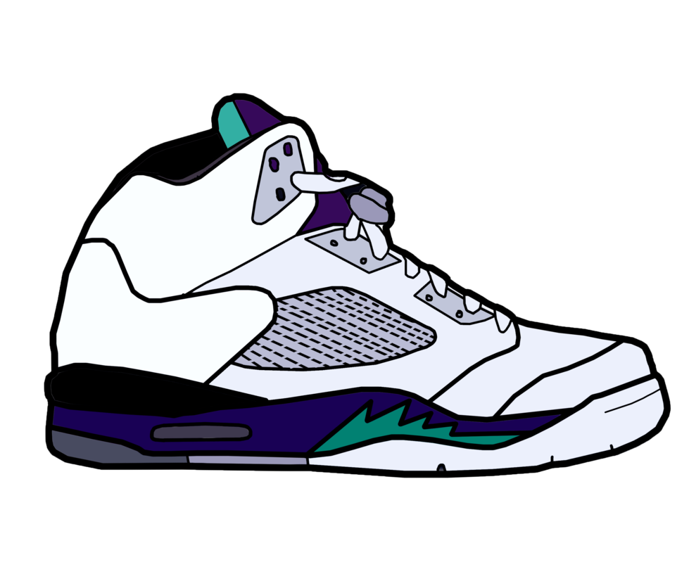 979x816 Jordan Shoes Clipart Collection - Michael Jordan Shoes Drawing