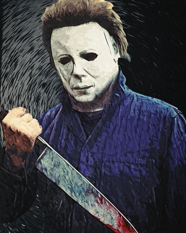 600x749 Michael Myers Poster - Michael Myers Drawing