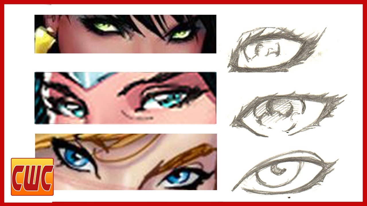 1280x720 How To Draw Womens Eyes Different Styles Jim Lee J Scott - Michael Turner Drawing