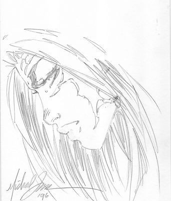 342x400 michael turner original artwork witchblade comic art drawing - Michael Turner Drawing
