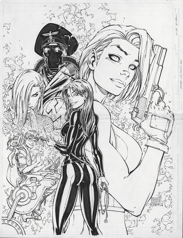 614x800 Michael Turner - Michael Turner Drawing