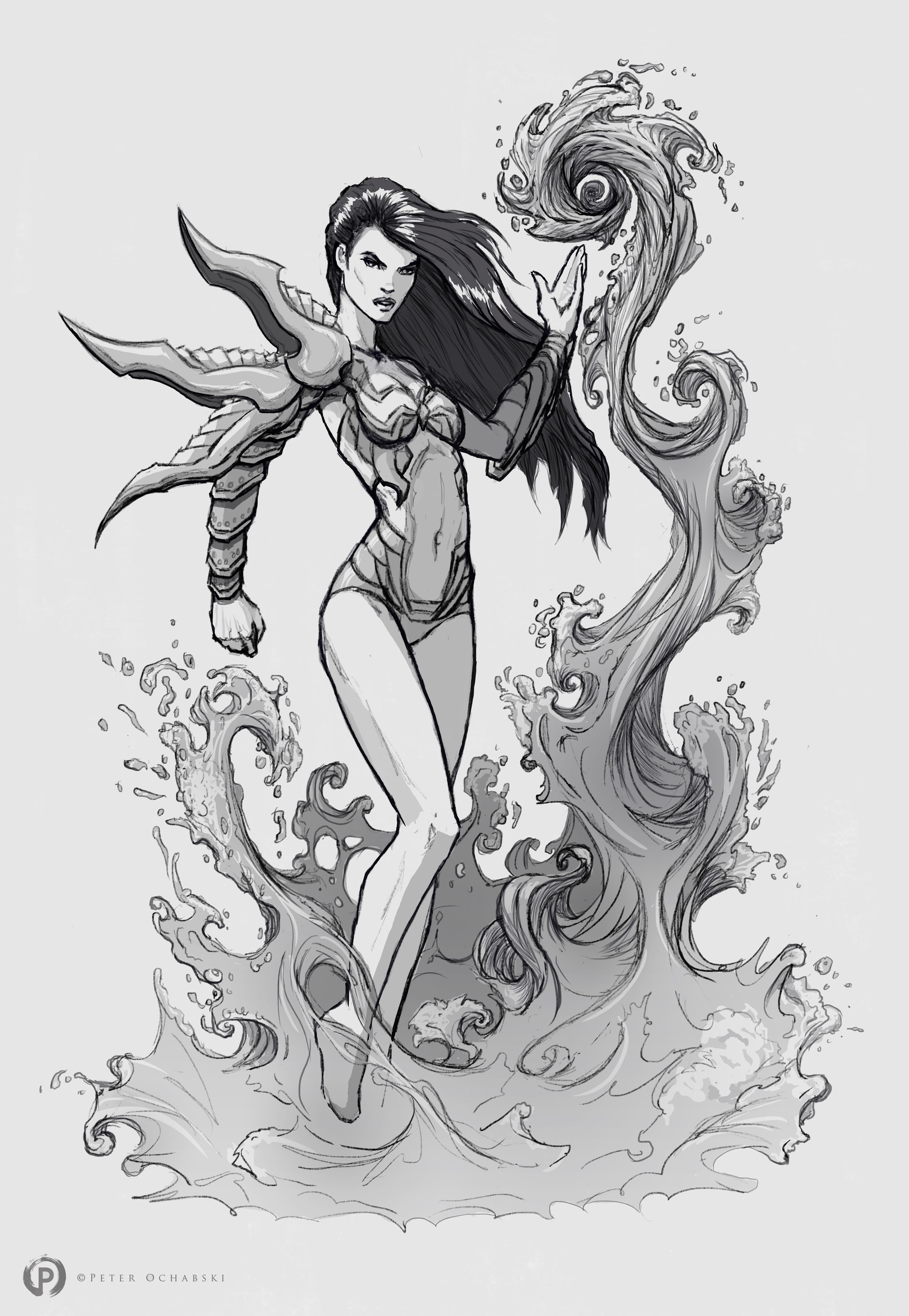 1920x2780 Peter Ochabski - Michael Turner Drawing