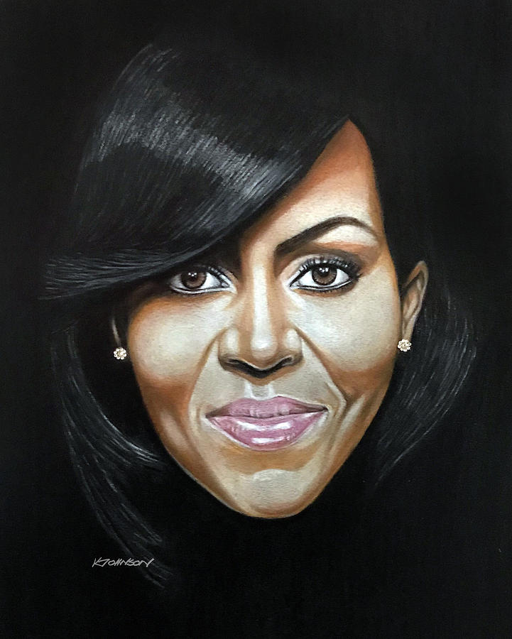 Michelle Obama Drawing at PaintingValley.com | Explore collection of ...