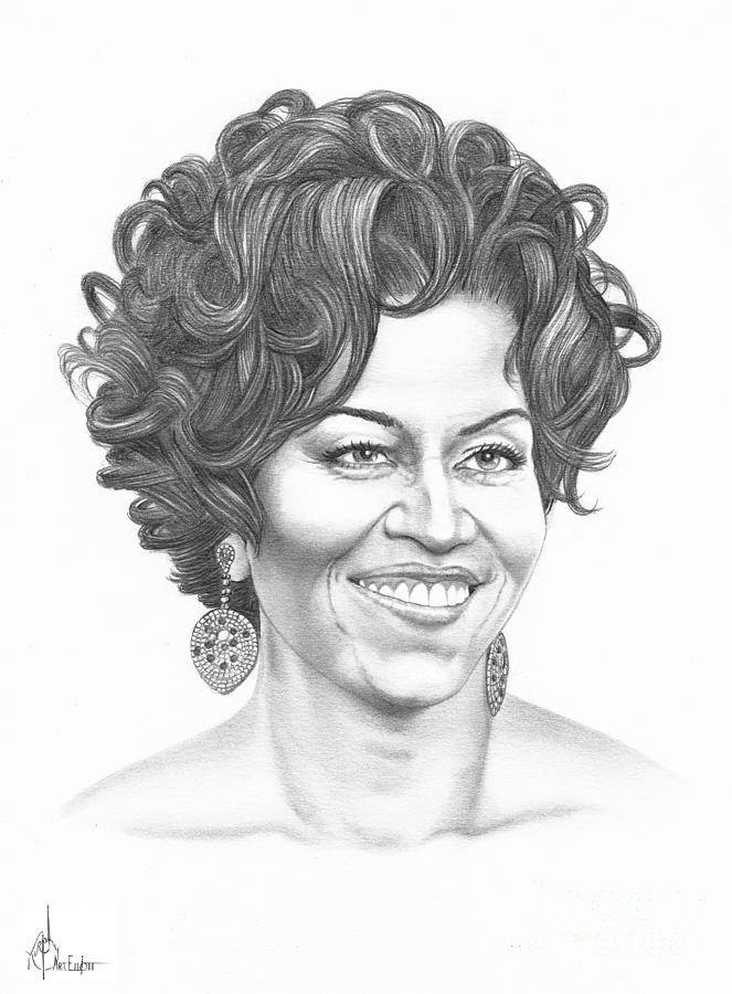 663x900 michelle obama drawing - Michelle Obama Drawing