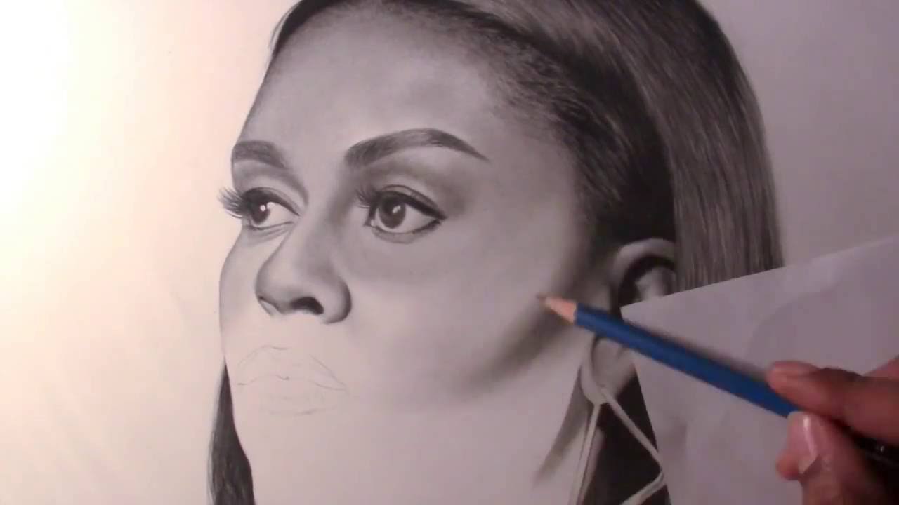 1280x720 drawing michelle obama !!! - Michelle Obama Drawing