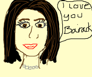 300x250 detailed makeup on michelle obama drawing - Michelle Obama Drawing