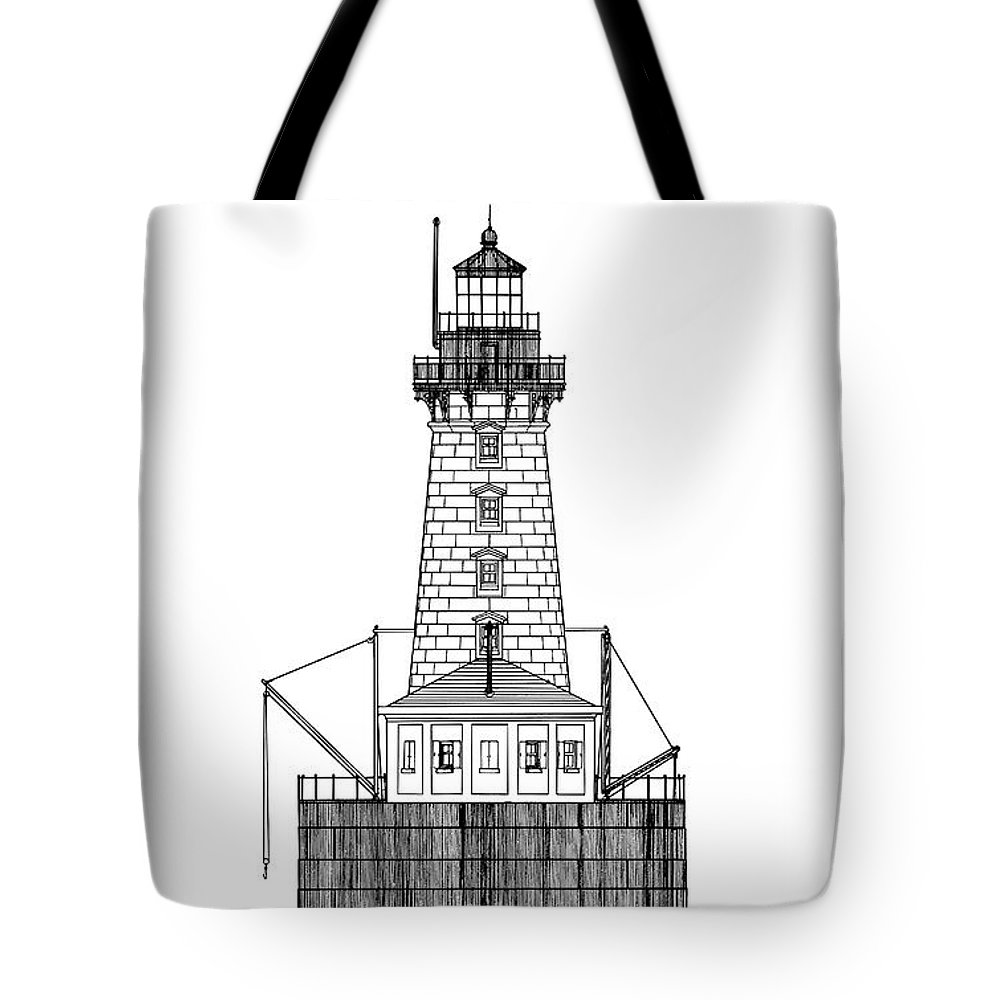1000x1000 stannard rock lighthouse - Michigan Drawing