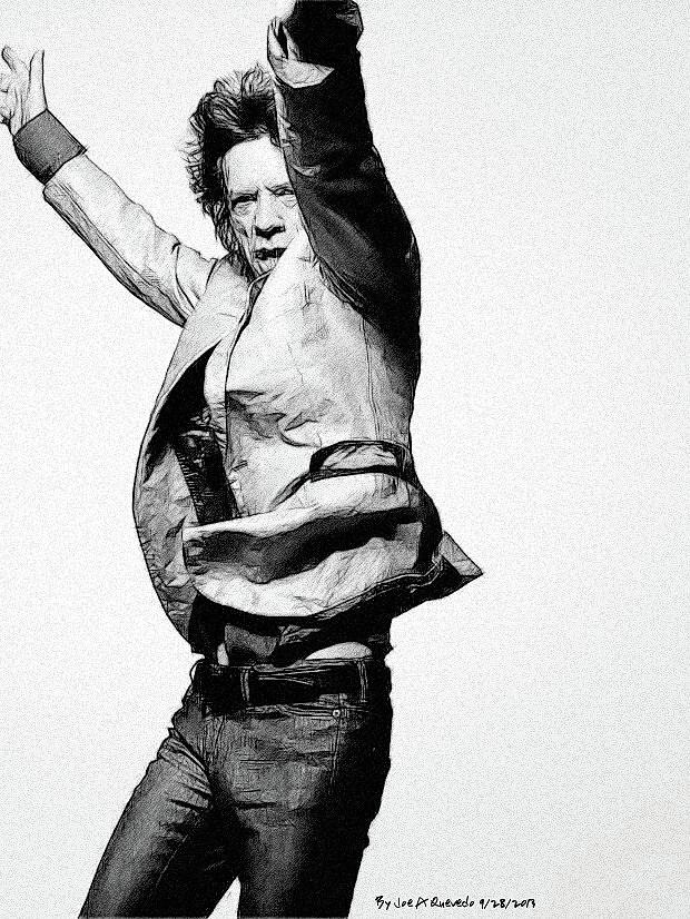 620x826 mick jagger drawing - Mick Jagger Drawing