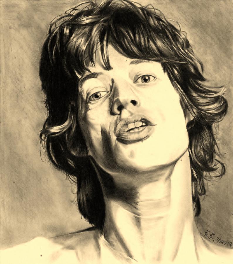 795x900 mick jagger drawing - Mick Jagger Drawing
