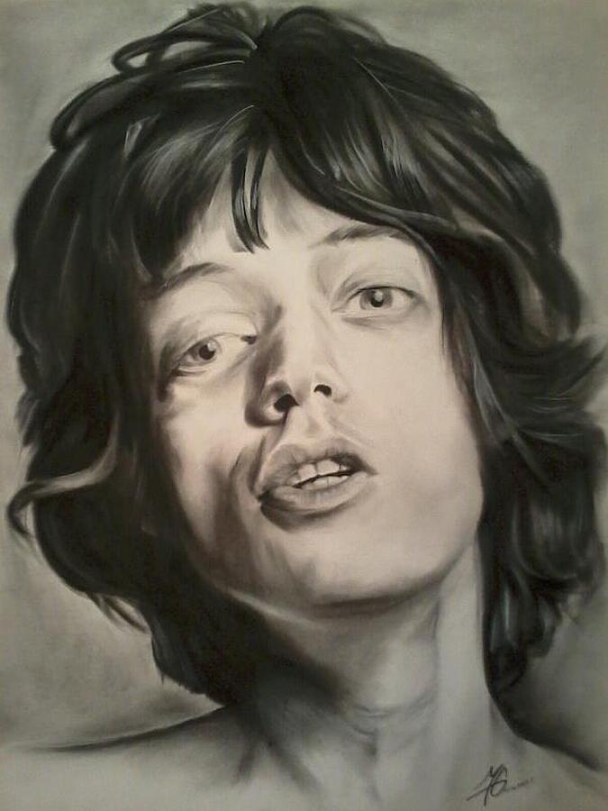675x900 mick jagger drawing - Mick Jagger Drawing