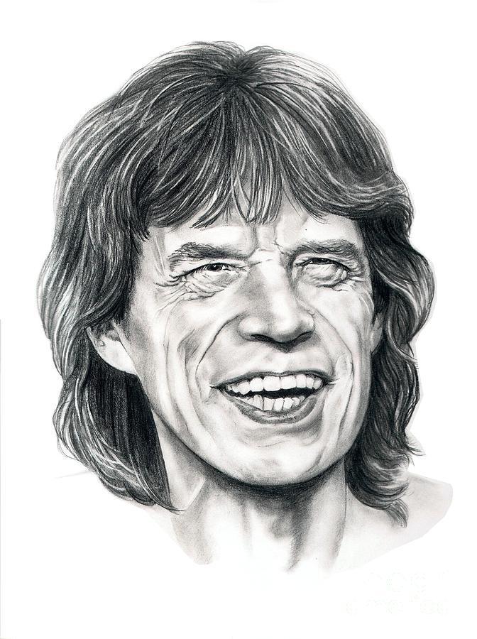 672x900 mick jagger drawing - Mick Jagger Drawing