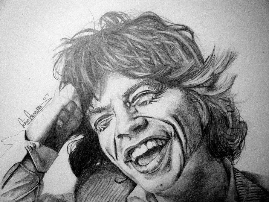 900x675 mick jagger drawing - Mick Jagger Drawing