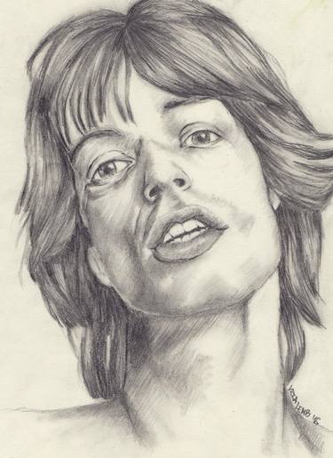 375x515 mick jagger drawing - Mick Jagger Drawing