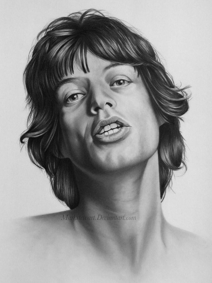 677x900 mick jagger - Mick Jagger Drawing