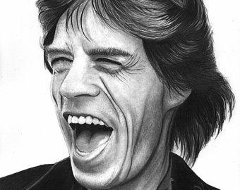 Mick Jagger Drawing at PaintingValley.com | Explore collection of Mick ...