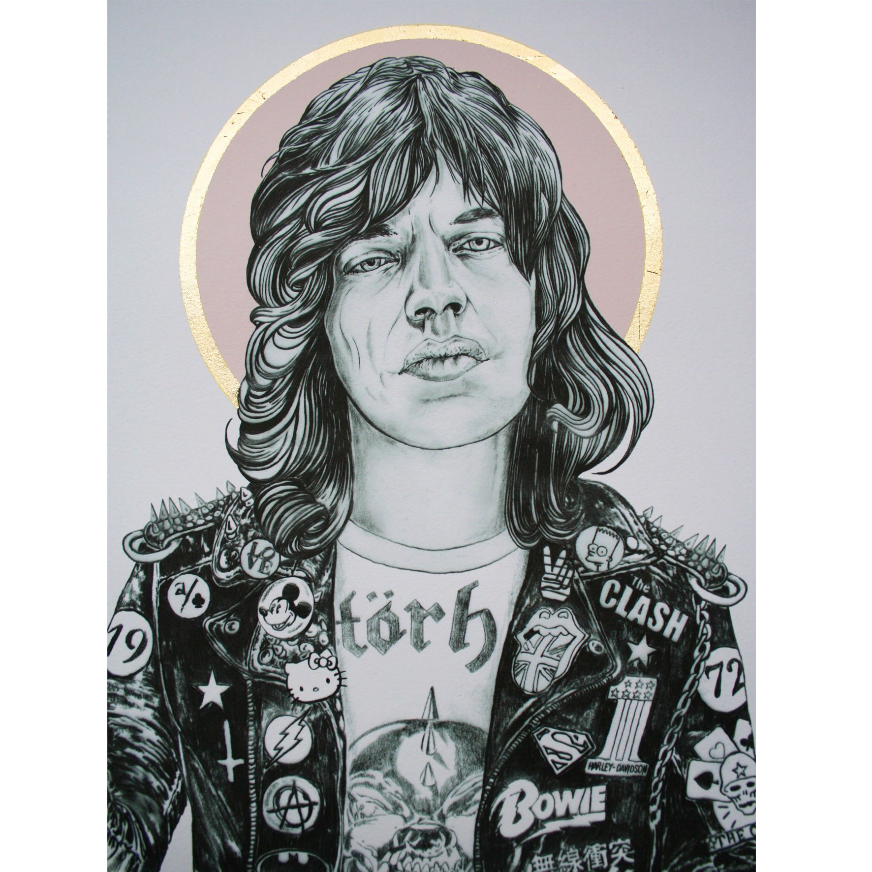 1772x1772 saint jagger we built this city - Mick Jagger Drawing