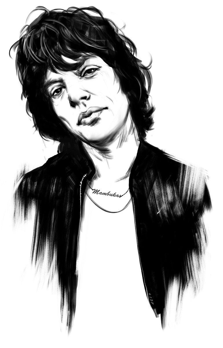 Mick Jagger Drawing at PaintingValley.com | Explore collection of Mick ...