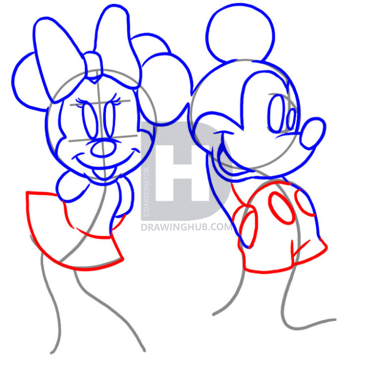 Mickey And Minnie Drawing at PaintingValley.com | Explore collection of ...