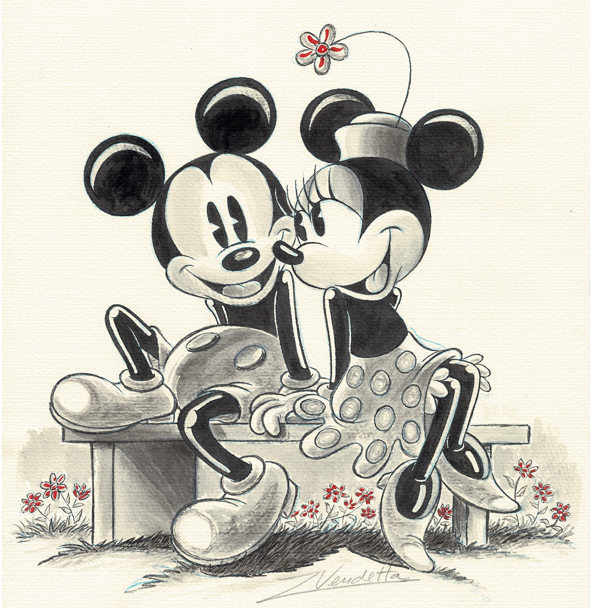 Mickey And Minnie Drawing at Explore collection of