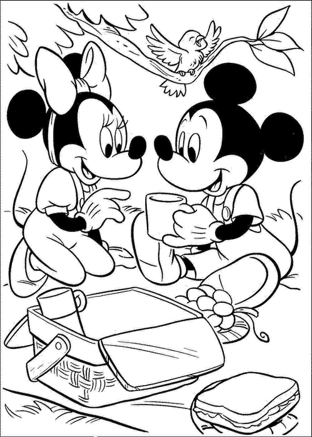 1000x1400 mickey minnie coloring pages unique valentines mickey mouse - Mickey And Minnie Mouse Drawing