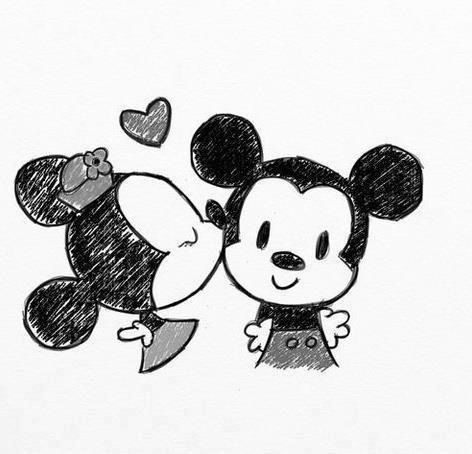 472x454 mickey and minnie mouse drawing! mickey minnie disney - Mickey And Minnie Mouse Drawing