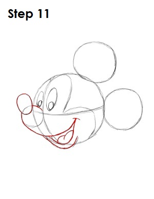 300x388 How To Draw Mickey Mouse - Mickey Drawing
