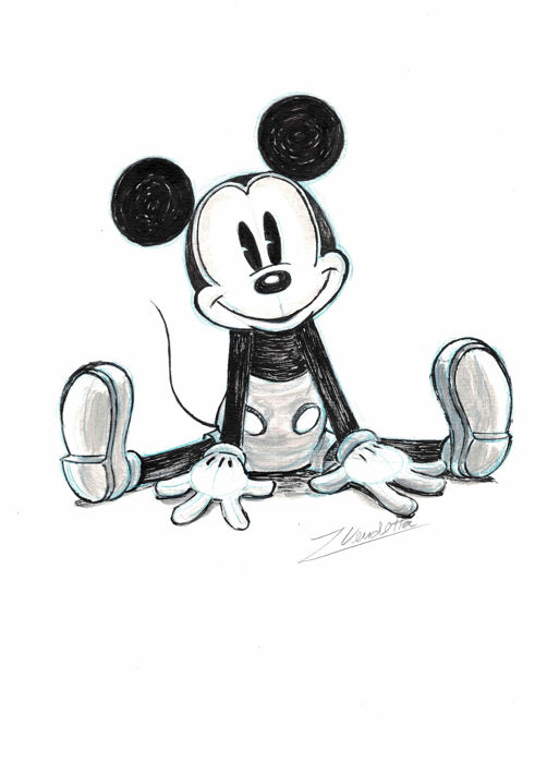 502x700 Mickey Mouse Shared - Mickey Drawing
