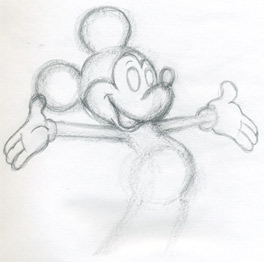 264x262 Draw Mickey Mouse - Mickey Drawing