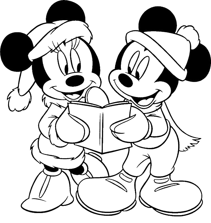 700x740 Mickey Mouse And Minnie Drawings On Coloring - Mickey Minnie Drawing