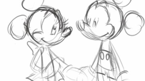 480x270 Mickey Mouse Drawing Gif - Mickey Minnie Drawing