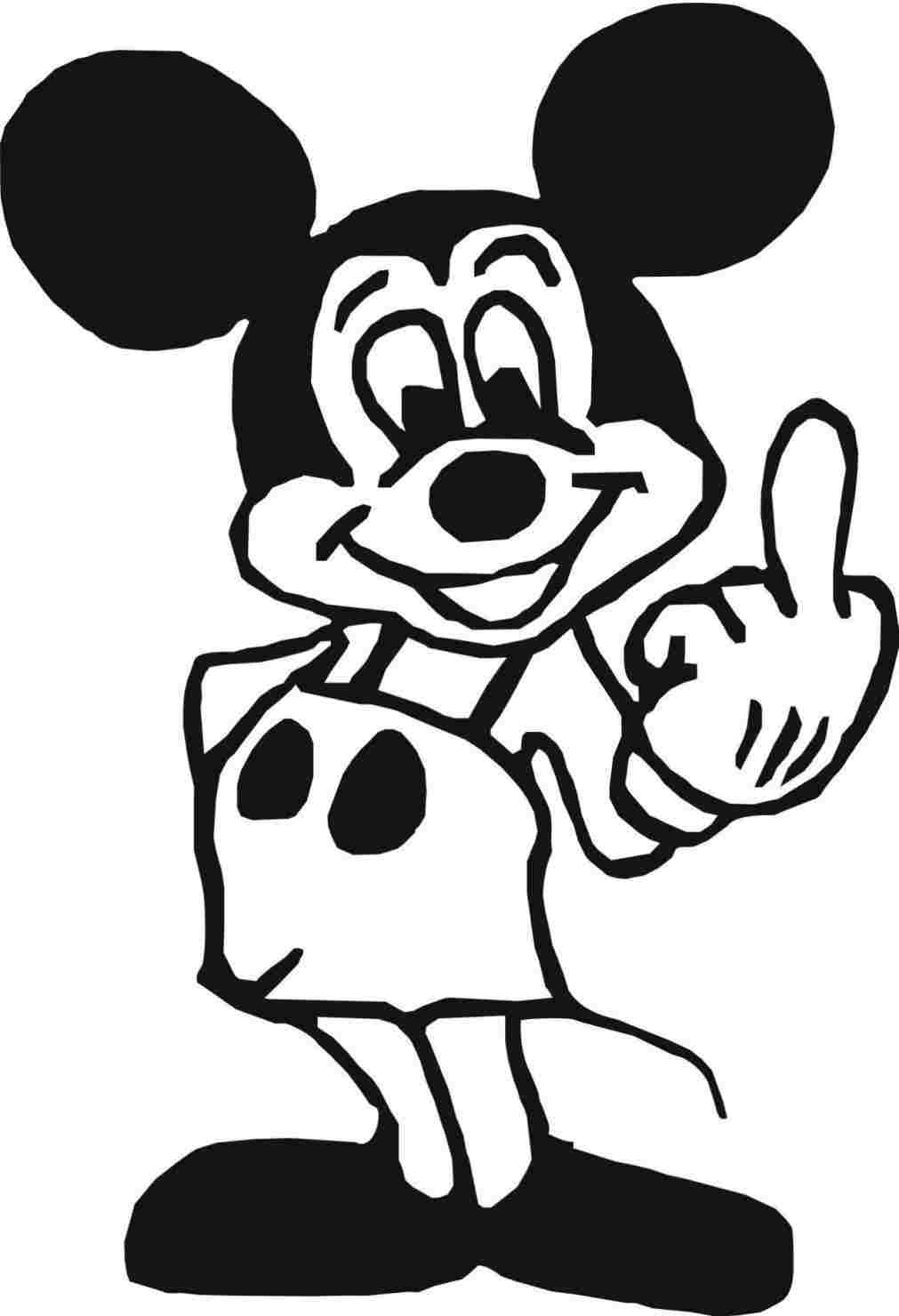 1011x1480 Rhdrawingforkidscom Drawings De E Friends Head - Mickey Mouse And Friends Drawing
