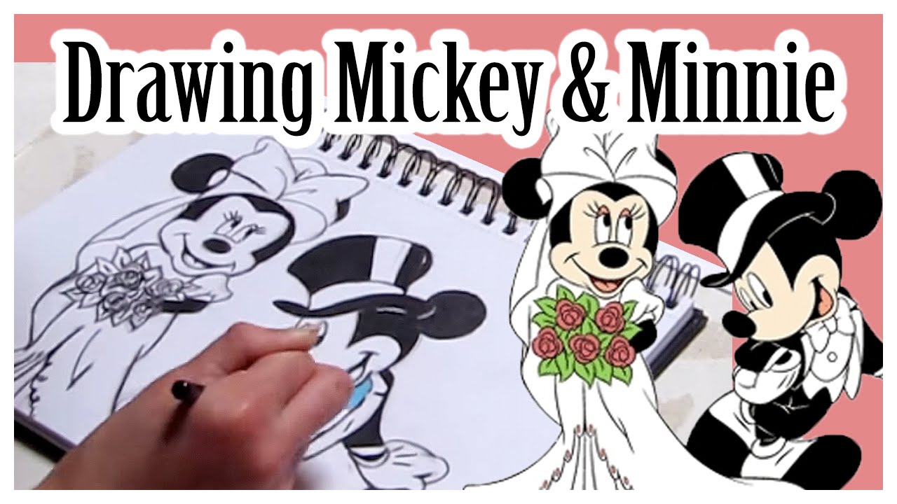 1280x720 drawing mickey mouse and minnie mouse speed drawing disney - Mickey Mouse And Minnie Mouse Drawing