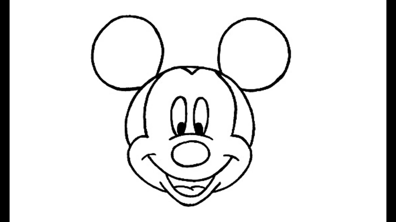 Mickey Mouse Black And White Drawing at PaintingValley.com | Explore ...