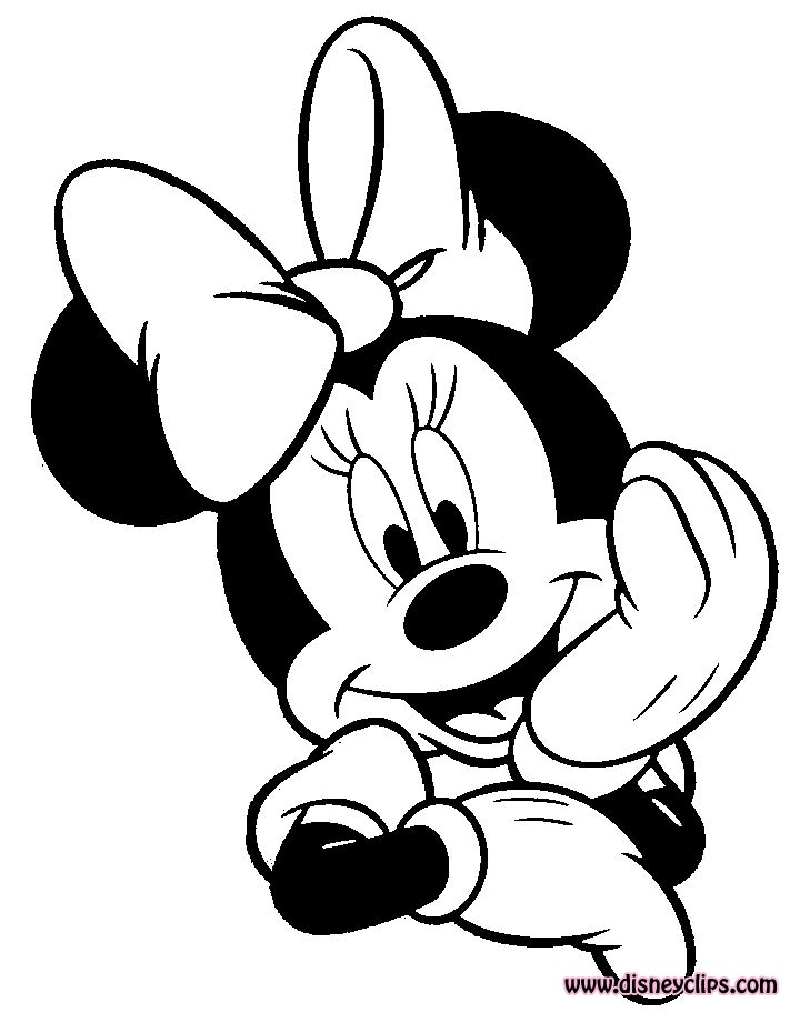 720x920 Mickey And Minnie Mouse Clipart Black And White Great Free - Mick.....