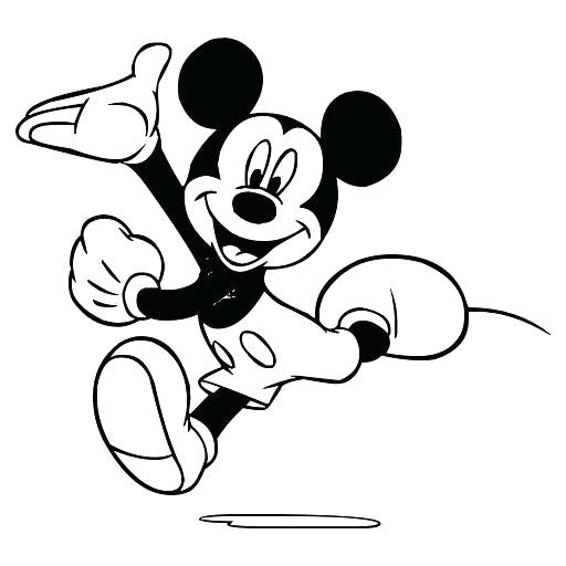 512x512 mickey mouse outline mickey mouse black white collection labeled - Mickey Mouse Black And White Drawing