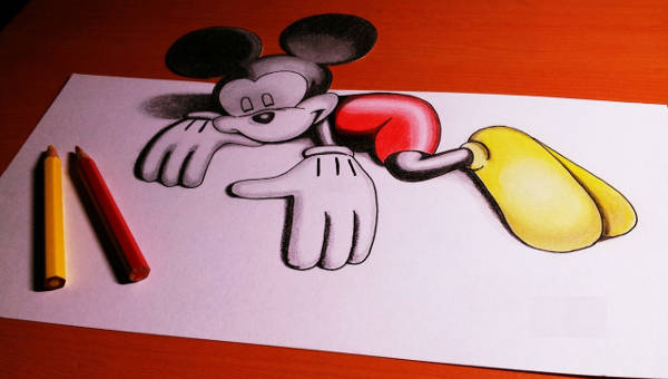 600x340 Mickey Mouse Drawings - Mickey Mouse Cartoon Drawing