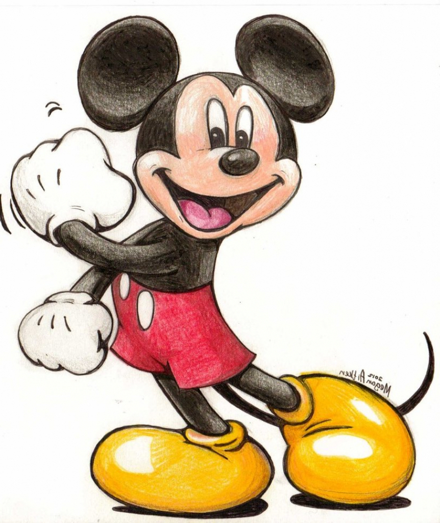 Mickey Mouse Cartoon Drawing at Explore collection