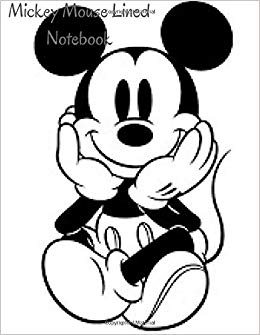 260x335 mickey mouse lined notebook mickey mouse cartoon character cover - Mickey Mouse Cartoon Drawing