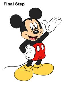 236x305 Cartoon Characters - Mickey Mouse Cartoon Drawing