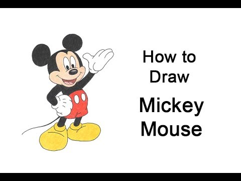 480x360 How To Draw Mickey Mouse - Mickey Mouse Drawing