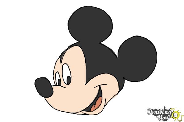 600x400 How To Draw Mickey Mouse Step - Mickey Mouse Drawing