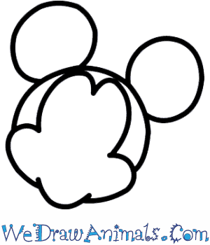 300x350 How To Draw Mickey Mouse - Mickey Mouse Drawing