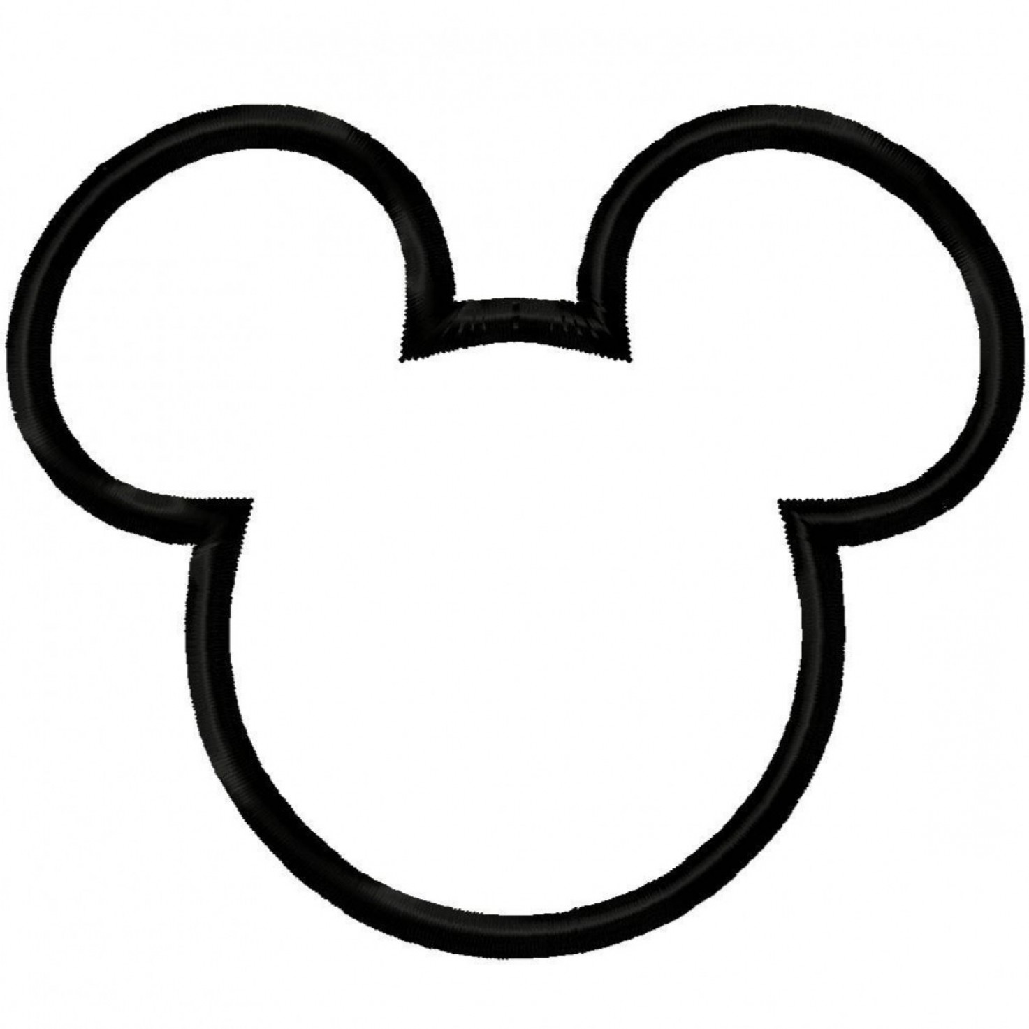 1473x1473 mickey mouse face clipart black and white great free clipart - Mickey Mouse Drawing Face