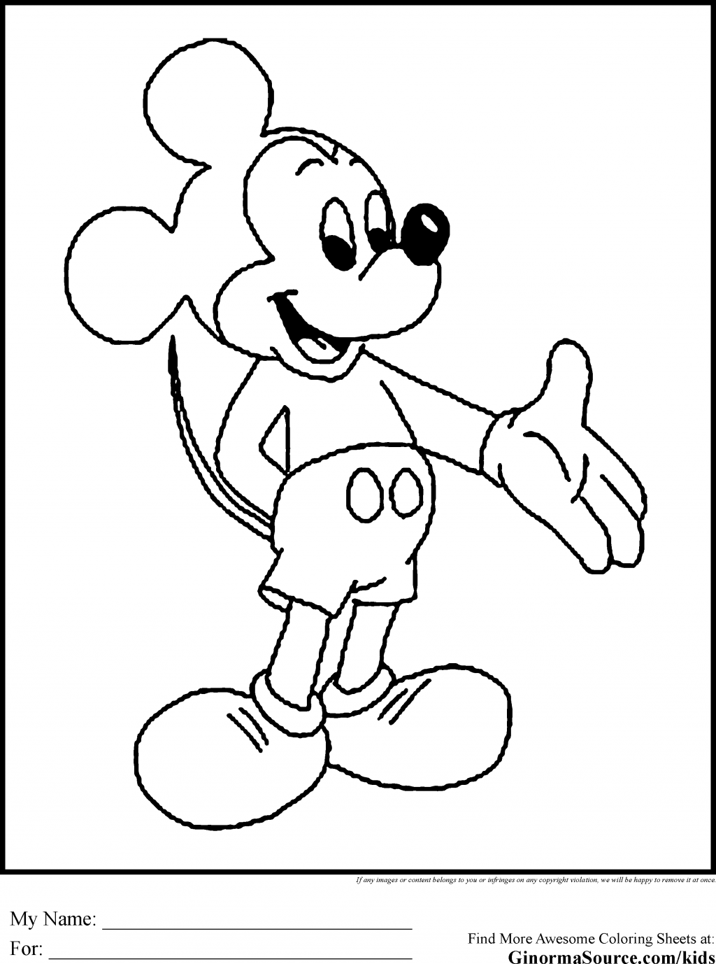 Mickey Mouse Drawing For Kids at PaintingValley.com | Explore