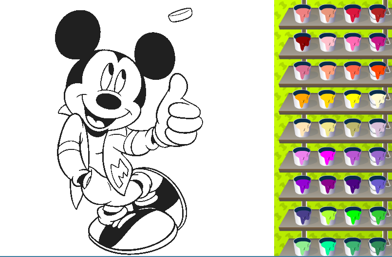 805x528 mickey mouse coloring book games - Mickey Mouse Drawing Games