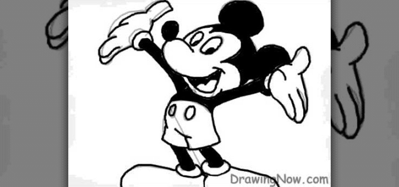 1280x600 How To Draw Mickey Mouse On A Computer Drawing Illustration - Mickey Mouse Drawing Pictures