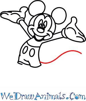 300x350 How To Draw Mickey Mouse - Mickey Mouse Drawing Pictures