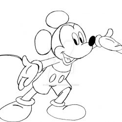 250x250 Mickey Mouse And Stitch Drawing Head Friends Images Easy Video - Mickey Mouse Drawing Pictures